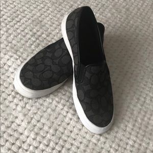 Coach canvas shoe. Size 8